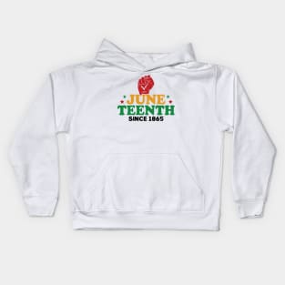 Juneteenth Since 1865 Black History Month Kids Hoodie